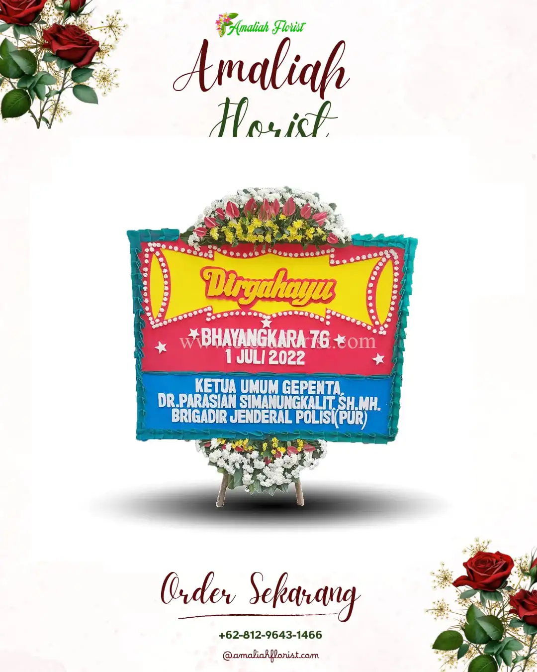 Papan Bunga HUT Ulang Tahun Karangdukuh